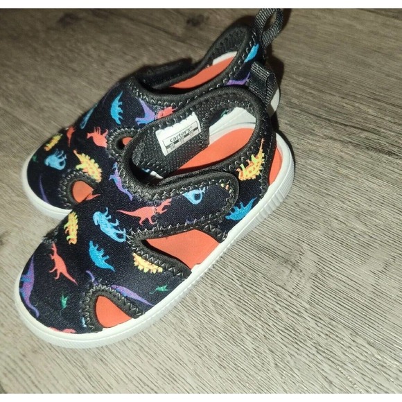 Carter's unisex child Troy water shoe sport sandal size 6 toddler Dinosaurs - Picture 1 of 11